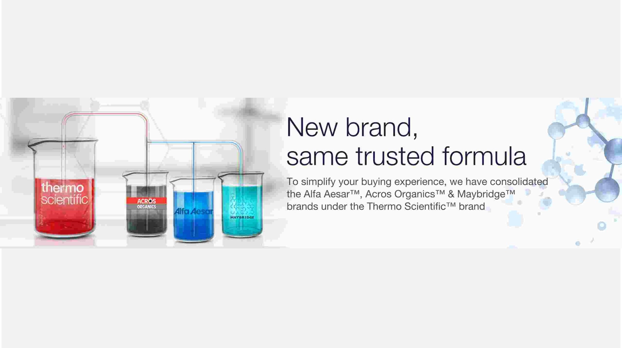 Thermo Fisher Scientific transitions its chemicals brand product
