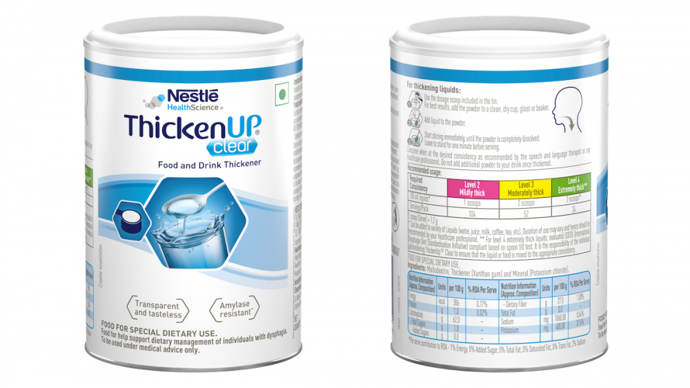 Nestlé launches food, beverage thickener for dysphagia patients