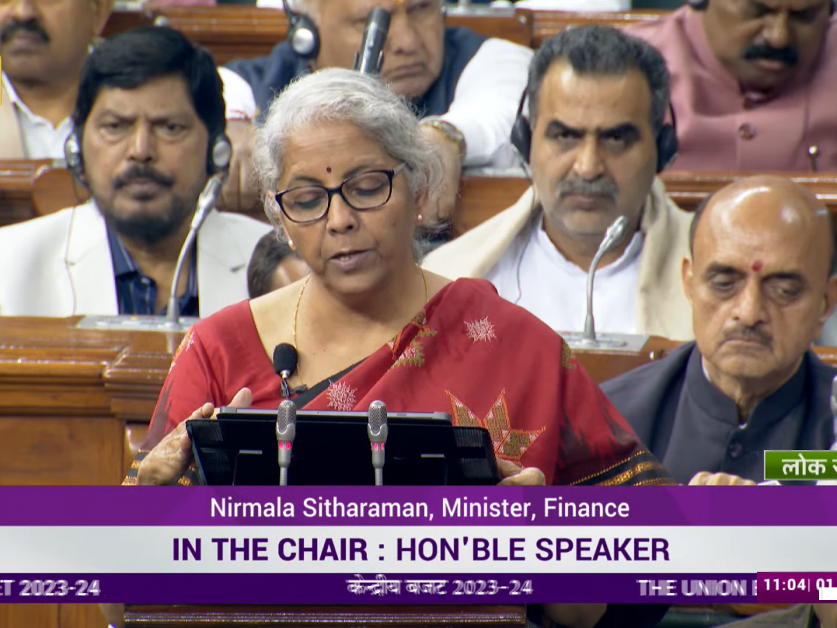 Finance Minister Nirmala Sitharaman - Budget speech - Union Budget 2023-24