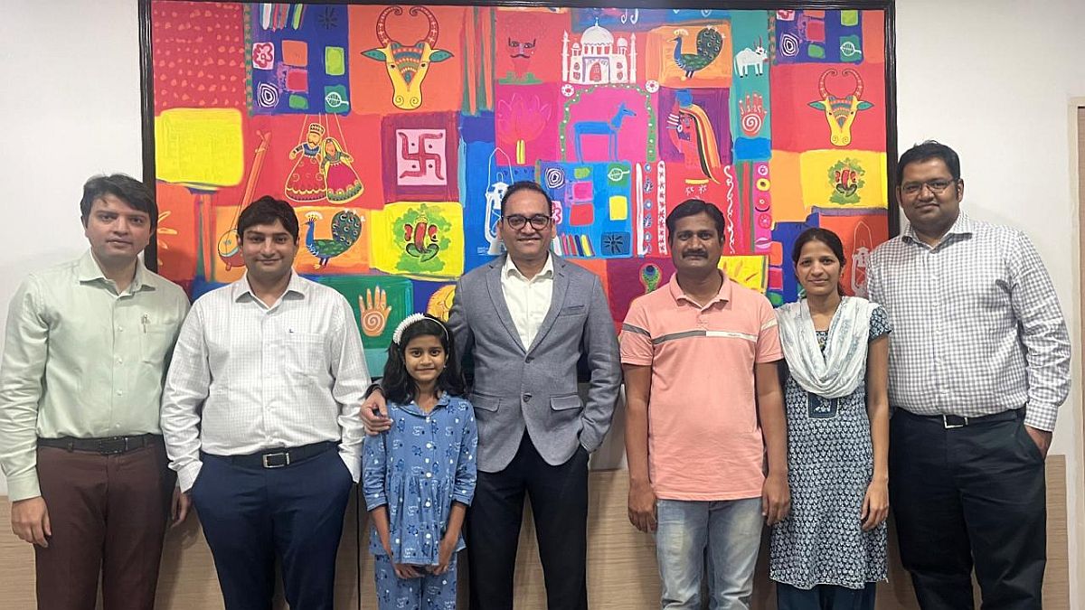 9-Year-Old Girl with Rare Metabolic Disorder - Global Hospital team of dr with patient and family