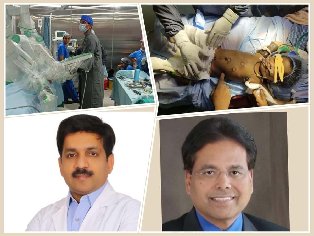 Infant undergoes robotic surgery with SSI Mantra