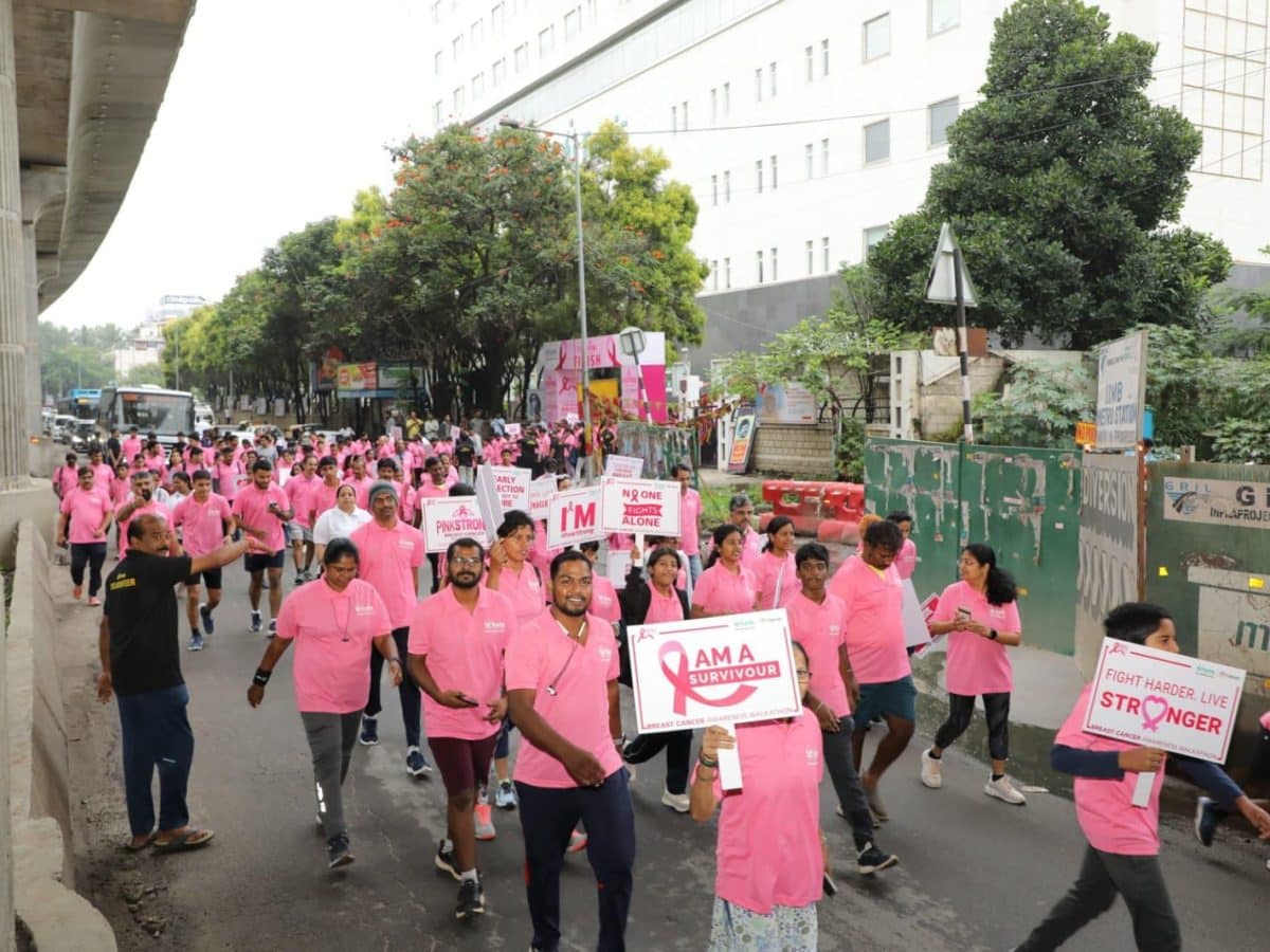 Fortis Hospital hosts breast cancer awareness walkathon